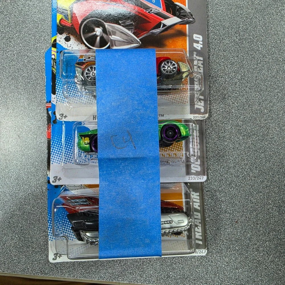 Hot Wheels Diecast Lot 3 2012 Dodge Viper SRT10 Jet Threat 4.0 Tread Air New NIB